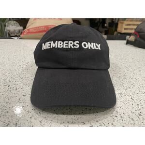 New Members Only Strapback Hat, New W/ Tags, 100% Cotton Retro Cap